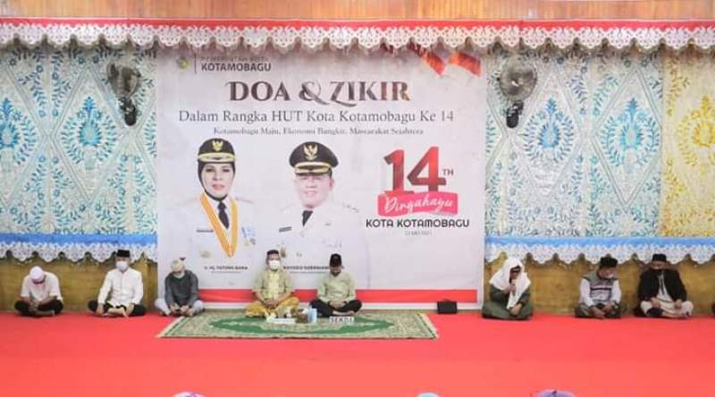 Pemkot Kotamobagu Gelar Doa dan Zikir HUT ke-14