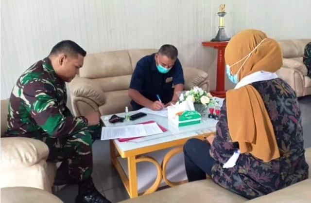 Dinas PUPR Kota Kotamobagu dan Kodim 1303 Tandatangani MoU Terkait Kegiatan Karya Bakti TNI Tahun 2021