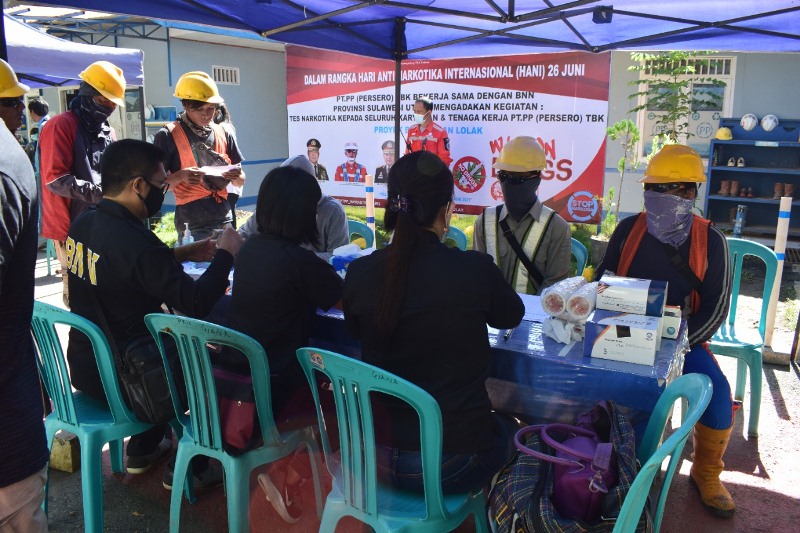 Gandeng BNN Sulut, PT PP Gelar Tes Urine Massal sebagai Aksi Nyata Tumpas Habis Narkotika