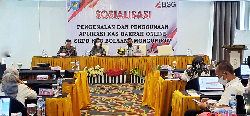 Pemkab Bolmong dan Bank SulutGo Sosialisasikan Kasda Online OPD