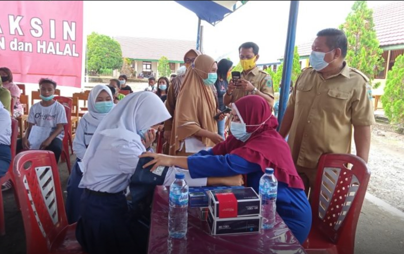 Pemkab Bolmong Gelar Launching Vaksinasi Covid-19 Bagi Anak Usia 12 Sampai 17 Tahun