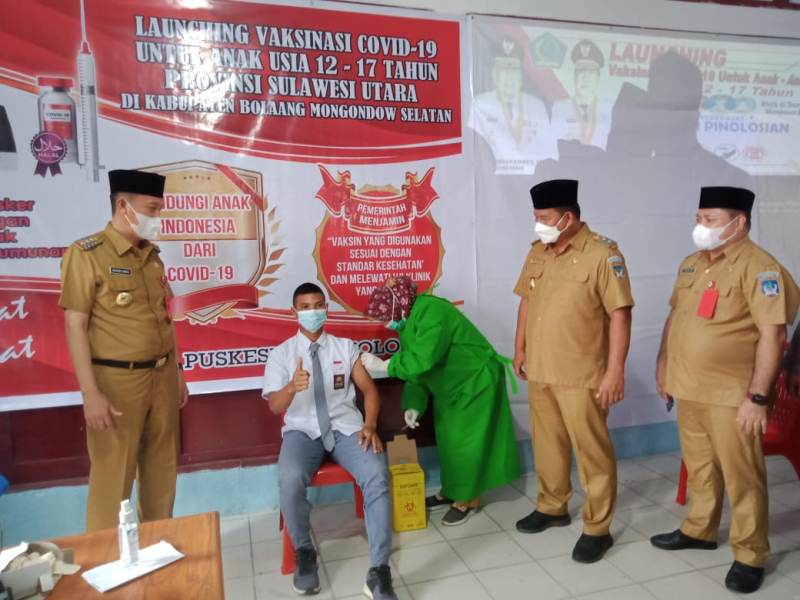 Iskandar-Deddy Hadiri Launching Vaksinasi Anak Usia 12 hingga 17 Tahun