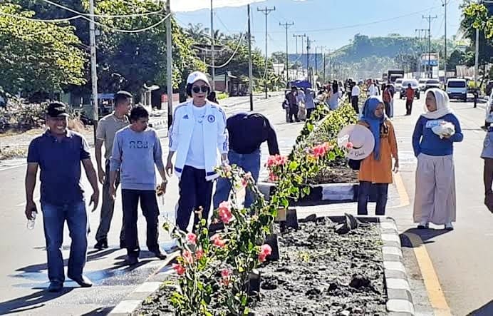 Bupati Yasti Percantik Wajah Ibu Kota Kabupaten Bolmong