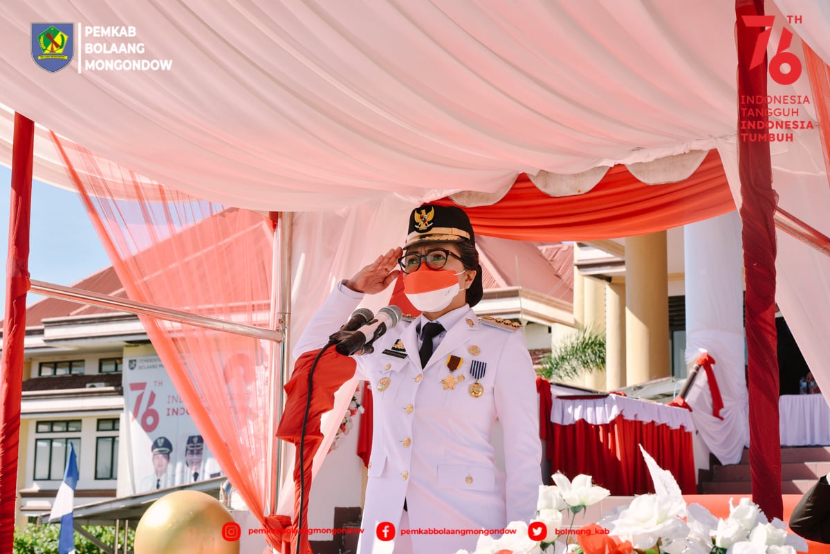 Upacara Peringatan HUT RI ke-75 di Bolmong Berlangsung Khidmat