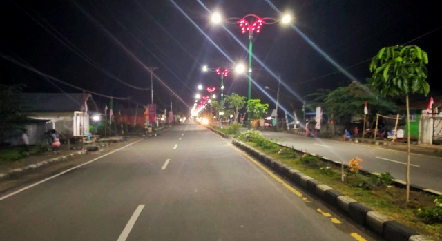 Sempat Padam, Lampu PJU di Ibu Kota Kabupaten Bolmong Kembali Normal