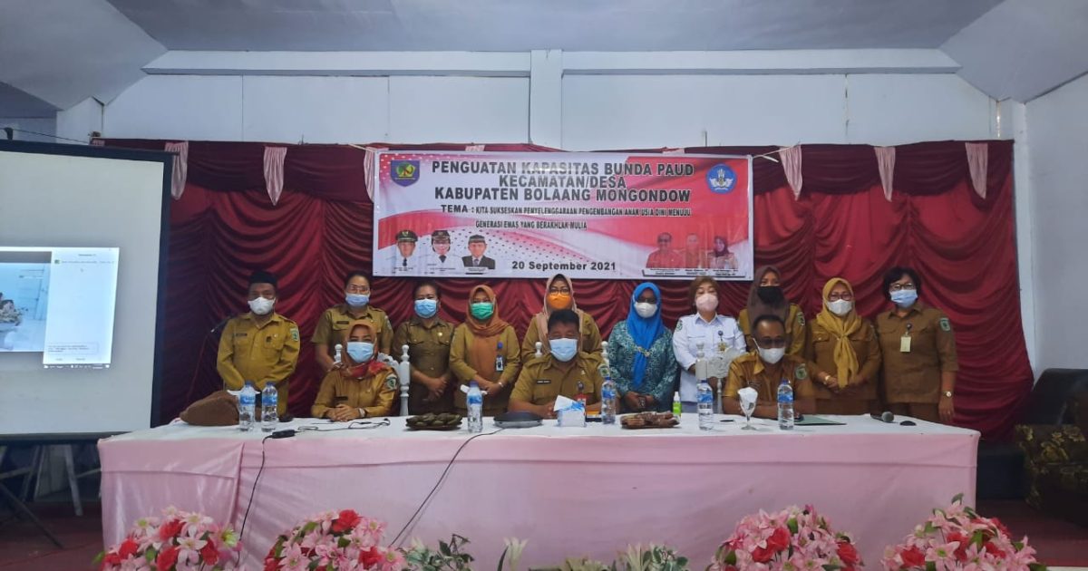 Disdik Bolmong Gelar Kegiatan Penguatan Bunda PAUD