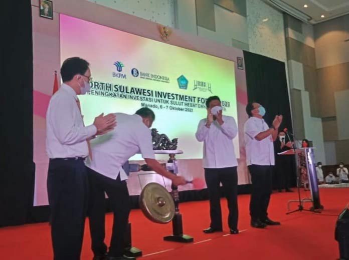 Gubernur Buka Investor Forum Provinsi Sulut Tahun 2021 Sekaligus Luncurkan Website Investsulut.id