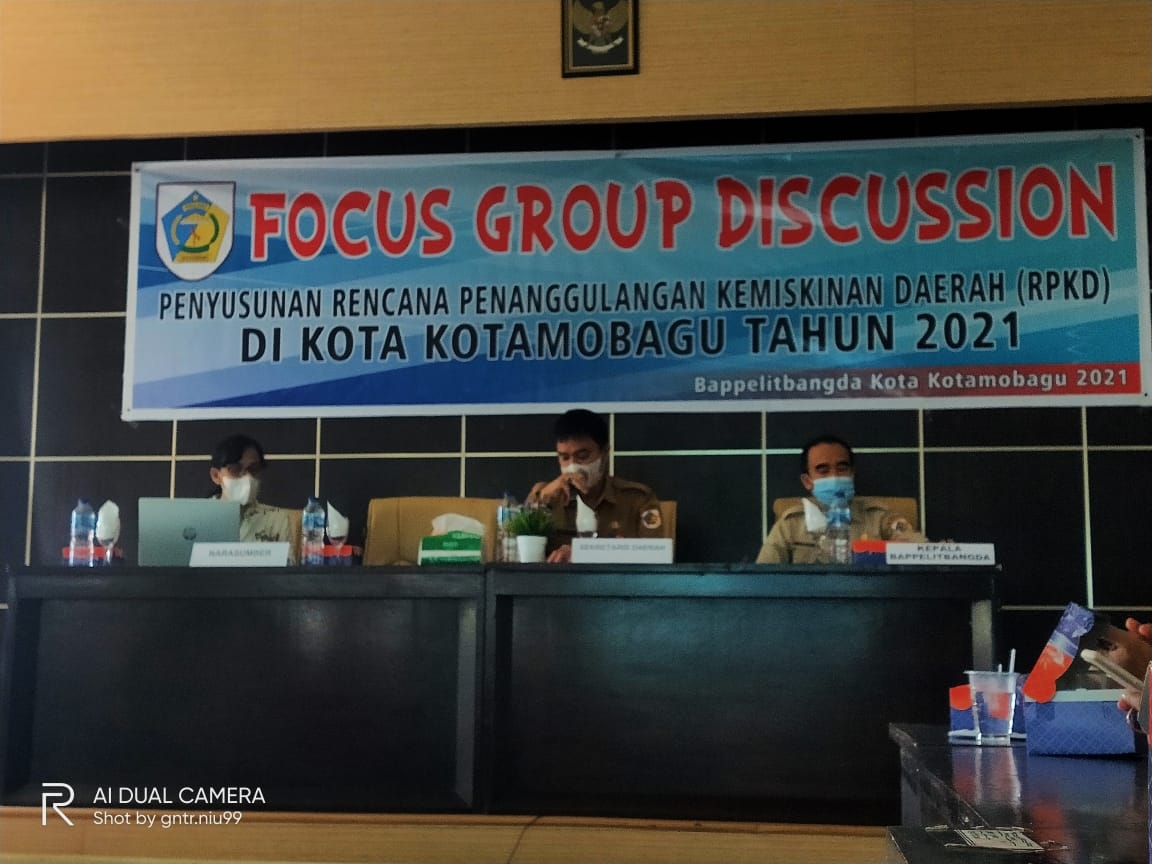 Sekot Kotamobagu Buka Kegiatan FGD Penanganan Kemiskinan Daerah