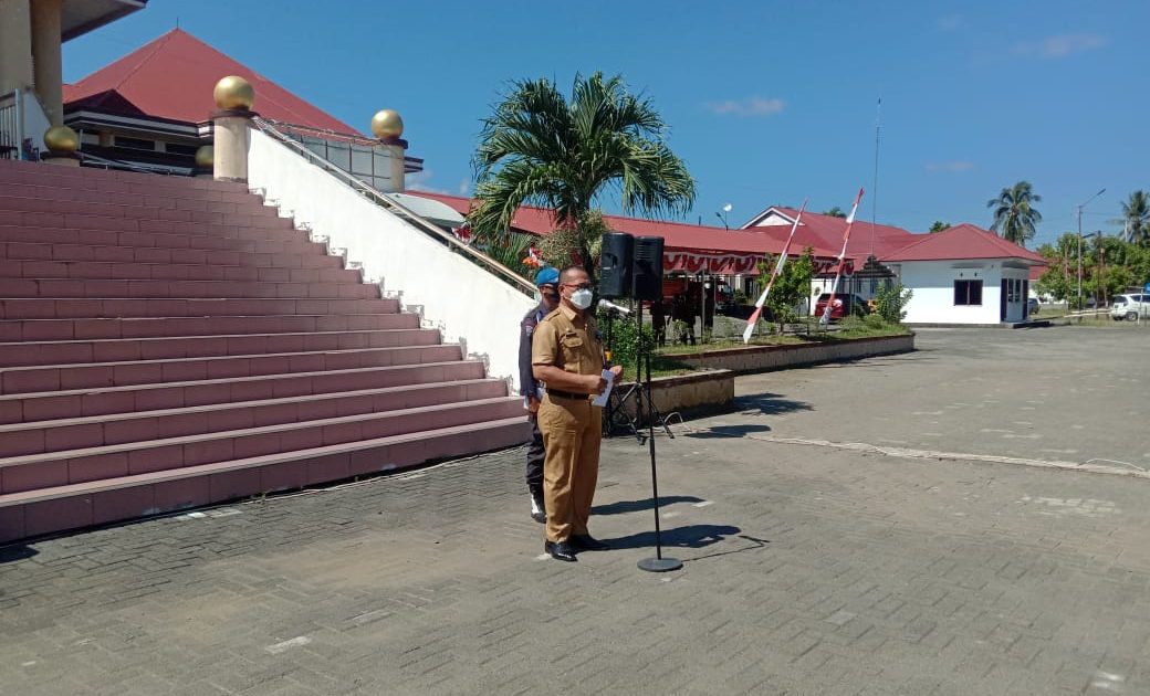 Polres dan Pemkab Bolmong Gelar Apel Pasukan Kesiapan Penanggulangan Bencana Alam