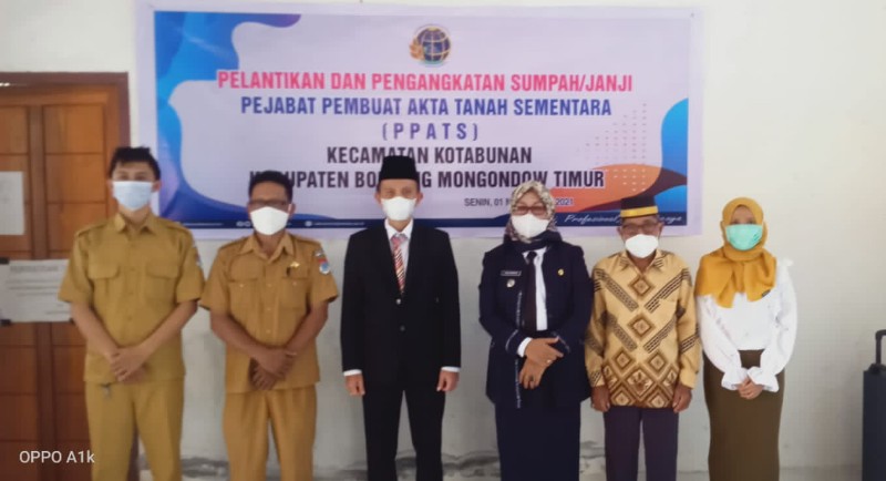 Frida Manoppo Dilantik PPATS Kecamatan Kotabunan