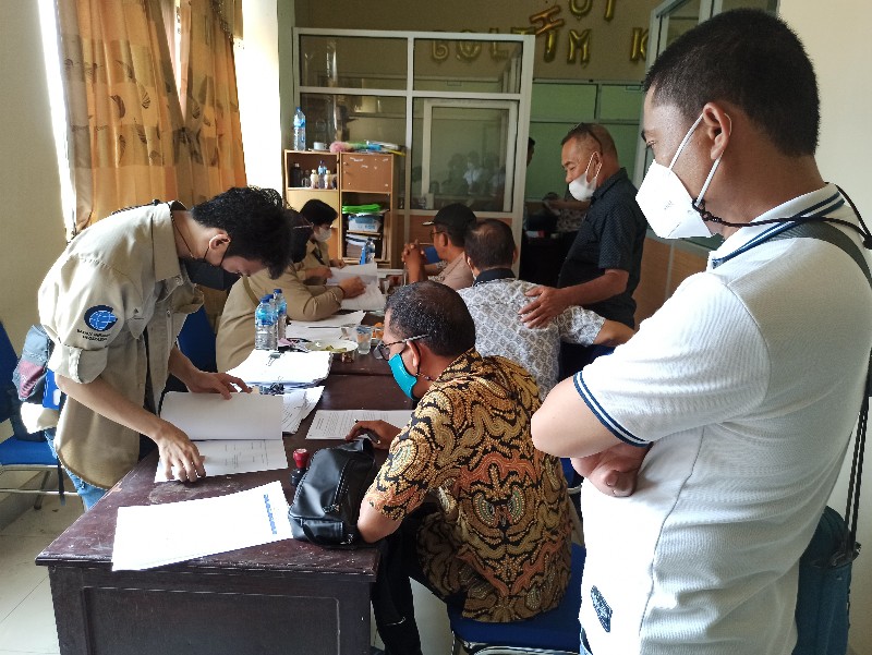 Sangadi Buyat Dua Tolak Tandatangani Peta Administrasi Dengan BIG