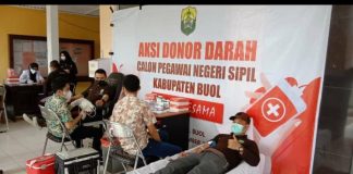 73 CPNS Buol Aksi Kemanusiaan Gelar Donor Darah