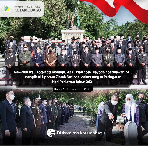 Mewakili Walikota, Nayodo Hadiri Ziarah Nasional Hari Pahlawan di TMP Mongkonai