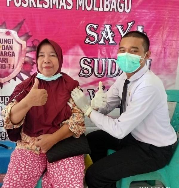 Tertinggi Capaian Vaksinasi di Kecamatan Bolaang Uki, Tangagah Jadi Desa Herd Immunity