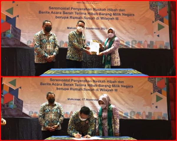 Wali Kota Kotamobagu Hadiri Serah Terima Hibah Rusunawa dari Kementerian PUPR