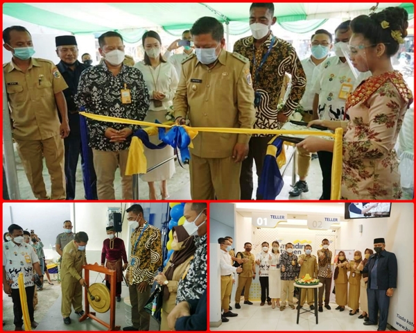 Wakil Wali Kota Kotamobagu Hadiri Peresmian Bank Mandiri Taspen