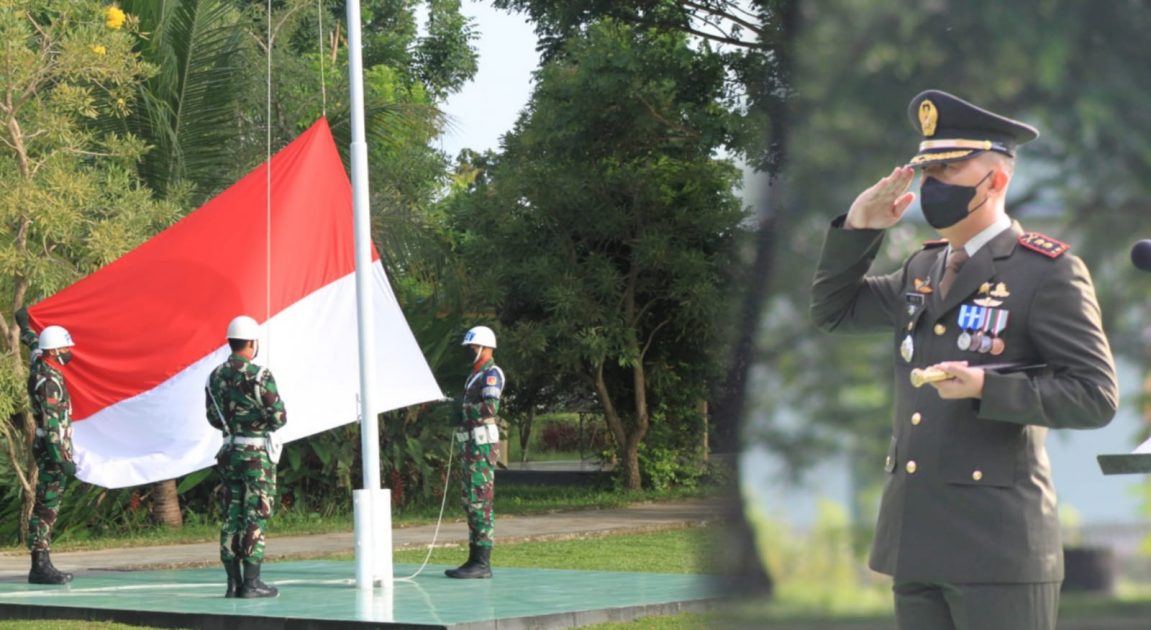 Danyon Armed 19 Bogani Pimpin Upacara Peringatan Hari Pahlawan Tahun 2021