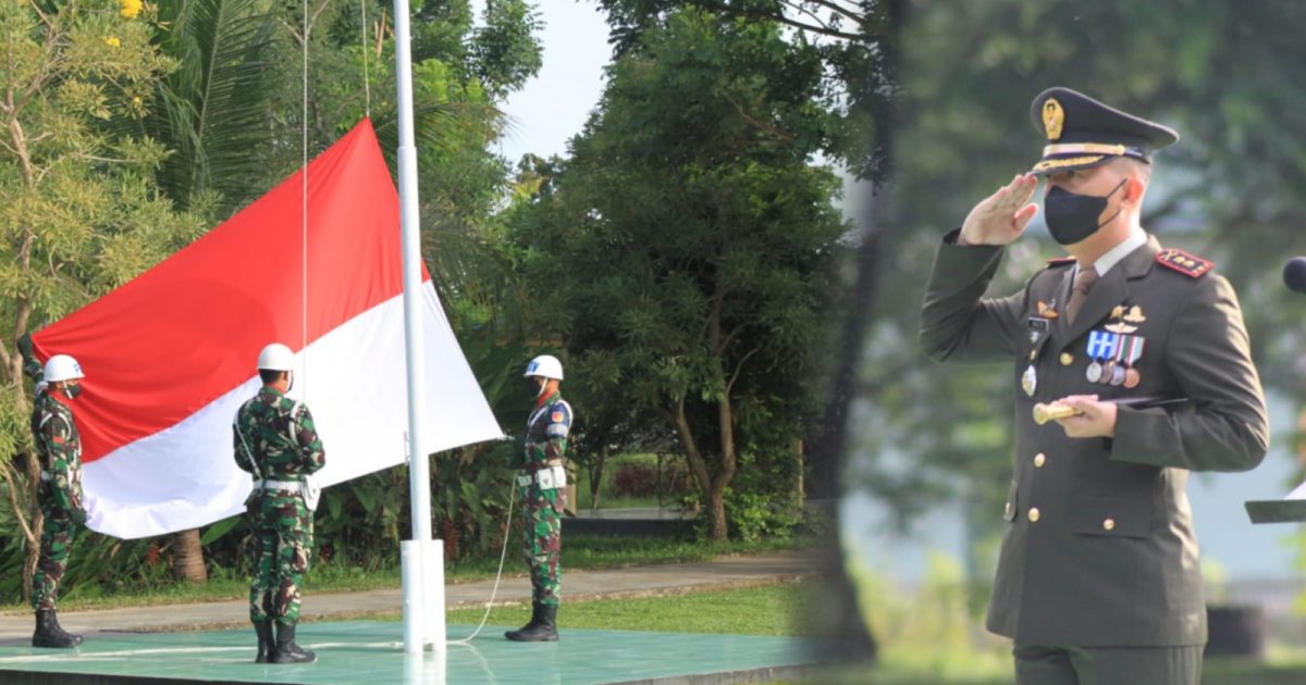 Danyon Armed 19 Bogani Pimpin Upacara Peringatan Hari Pahlawan Tahun 2021