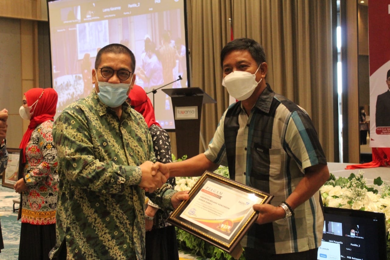 DPPKB Bolmong Raih Juara Kategori Total Capaian Pelayanan MKJP Tingkat Provinsi Sulut