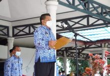 Wakili Wali Kota, Nayodo Koerniawan Pimpin Apel Korpri di Lingkup Pemkot Kotamobagu