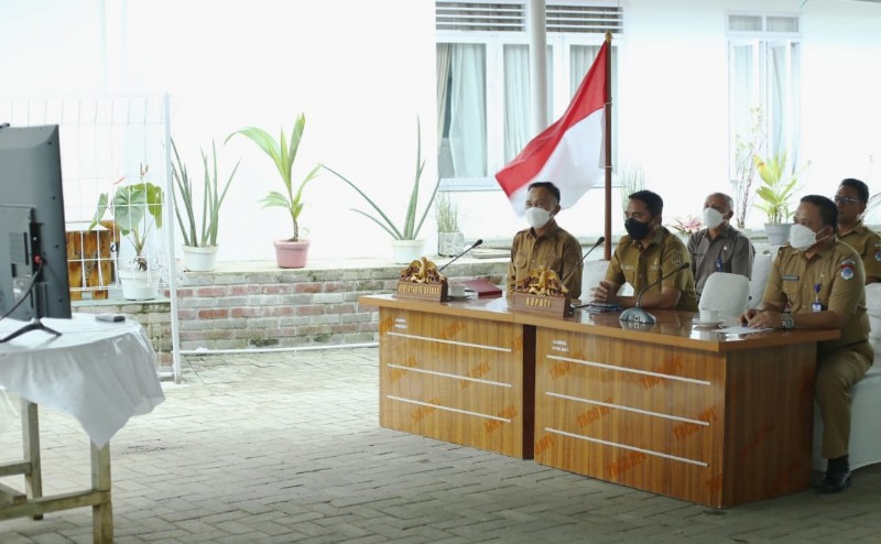 Bupati Boltim Ikuti Entry Meeting Dengan BPK