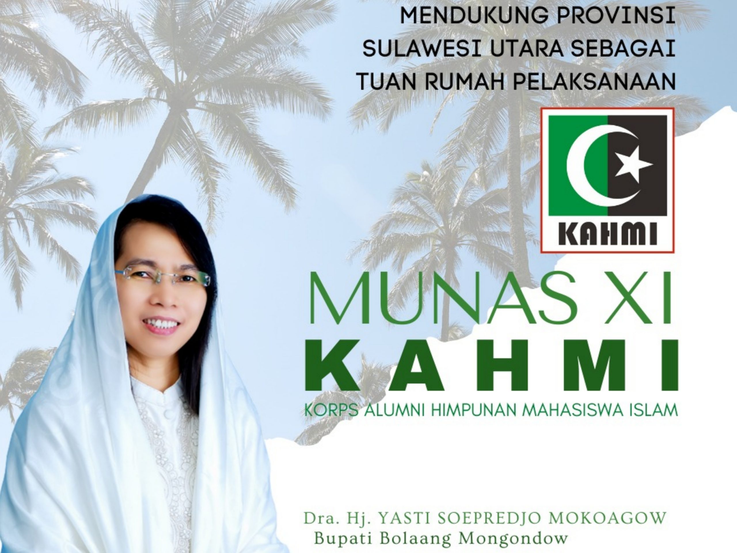 Bupati Bolmong Dr. Hj. Yasti Soepredjo Mokoagow Dukung Pelaksanaan Munas KAHMI ke XI di Sulut