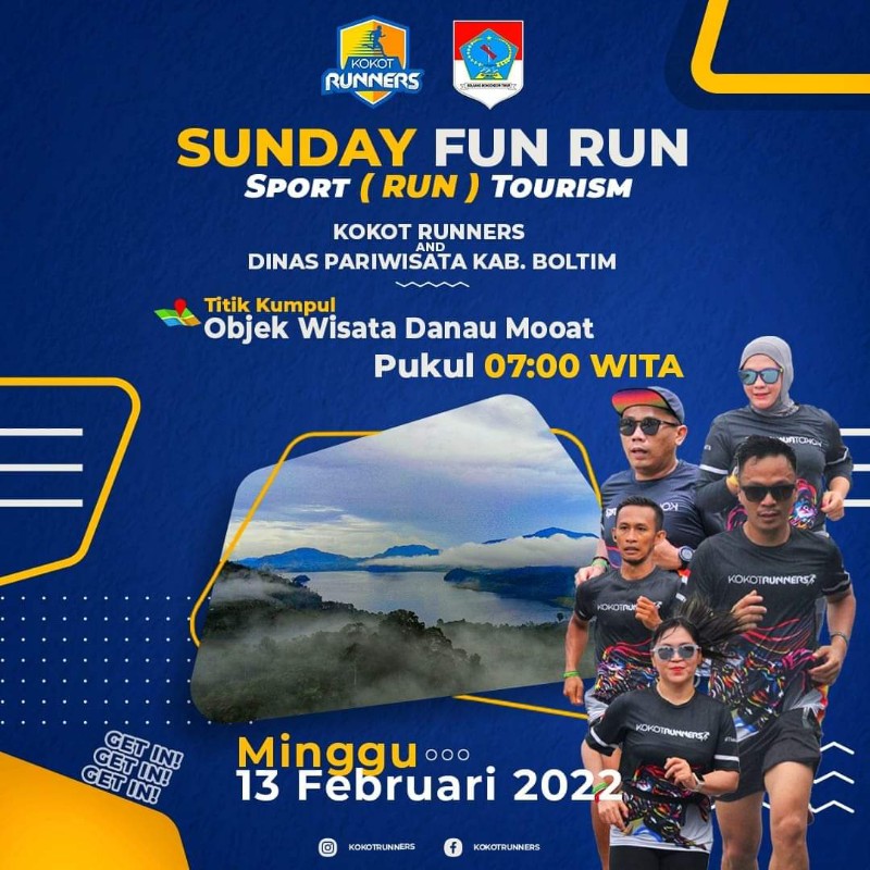 Dispar Boltim dan Kokot Runners Gelar Sunday Fun Run di Danau Mooat