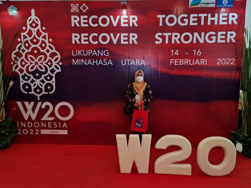 Ketua TP-PKK Boltim Hadiri Ajang Internasional Women Twenty