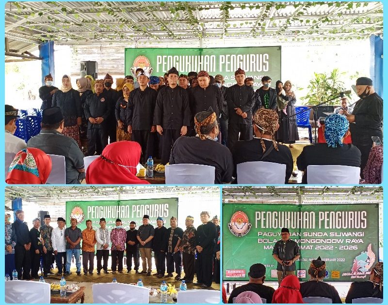 Pengurus Paguyuban Sunda Siliwangi Bolmong Raya Resmi Dikukuhkan