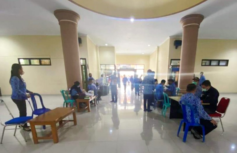 Pemda Boltim Laksanakan Vaksinasi Booster Bagi ASN