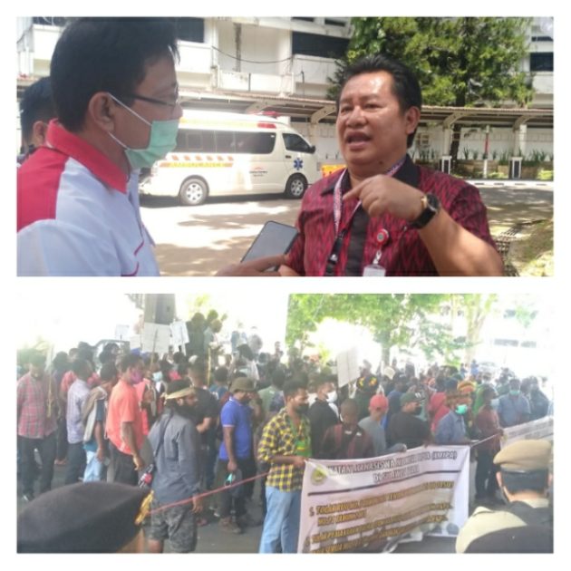 Mahasiswa Asal Papua Sampaikan Aspirasi untuk Pemerintah Pusat di Kantor Gubernur Sulut