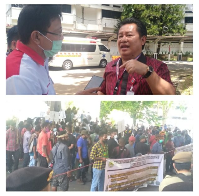 Mahasiswa Asal Papua Sampaikan Aspirasi untuk Pemerintah Pusat di Kantor Gubernur Sulut