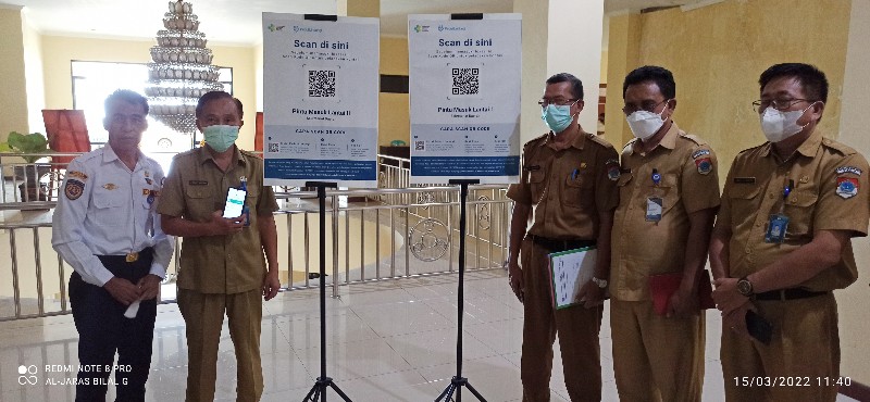Masuk Pemda Boltim Harus Scan Barcode PeduliLindungi