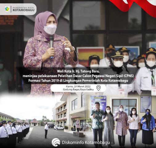 Wali Kota Tinjau Kegiatan Latsar CPNS Kotamobagu di Gedung Bagas Raya