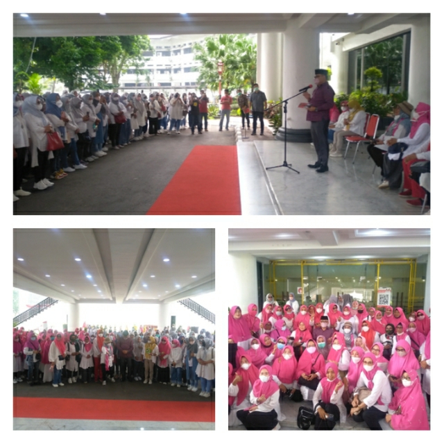 Limi Mokodompit Wakili Gubernur Sulut Lepas Keberangkatan Peserta Milad ke-41 BKMT ke Sangihe