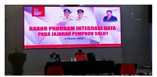 Pj Sekdaprov Buka Rakor Program Integrasi Data yang Diselenggarakan Diskominfo Sulut
