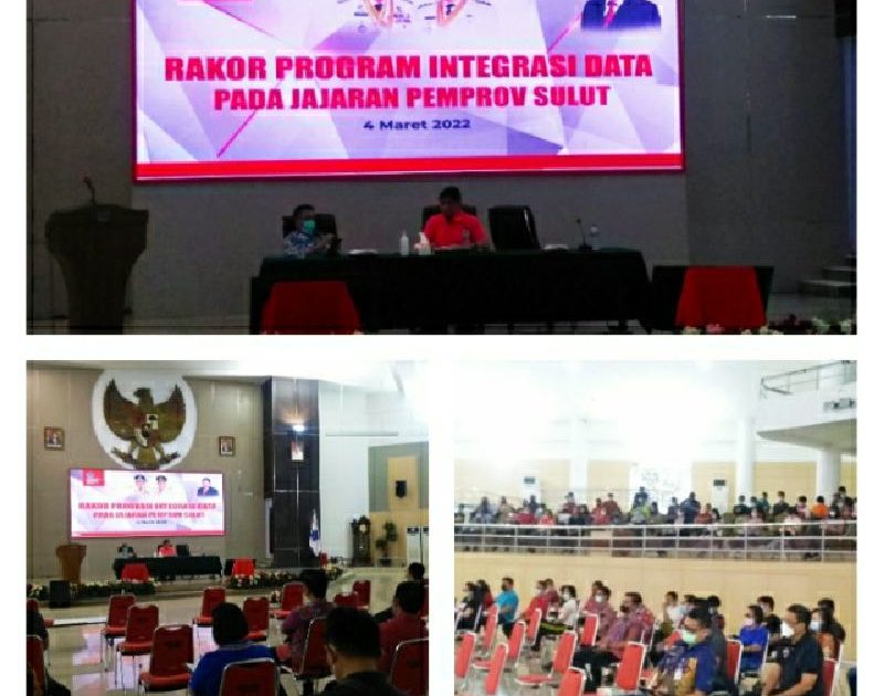 Pj Sekdaprov Buka Rakor Program Integrasi Data yang Diselenggarakan Diskominfo Sulut