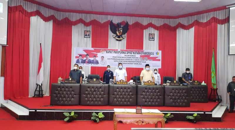 DPRD Kota Kotamobagu Gelar Rapat Paripurna Tutup dan Buka Masa Sidang Tahun 2021-2022