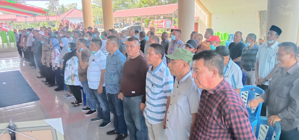 Nampak para Sangadi terpilih saat mengikuti gladi bersih