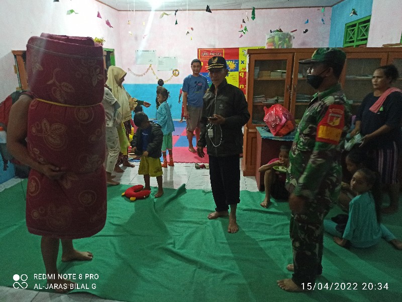 Pemda Boltim Dirikan Posko Pengungsi Banjir di Paud Bubuan Buyat Tengah