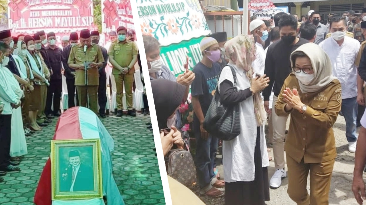 Melayat ke Rumah Duka Almarhum H2M, Bupati Yasti Ucapkan Belasungkawa