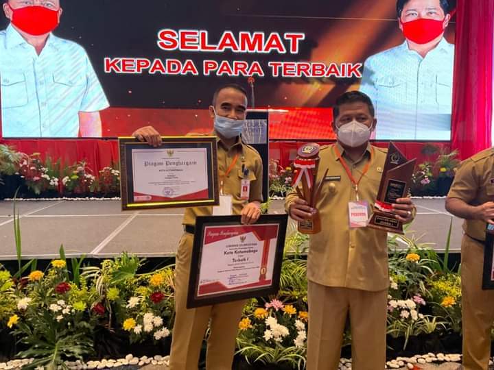 Pemkot Kotamobagu Kembali Raih Dua Penghargaan Terbaik Tingkat Provinsi Sulut