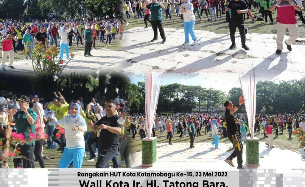 Wali Kota Jalan Sehat dan Senam Pagi Bersama Jajaran Forkopimda Kotamobagu