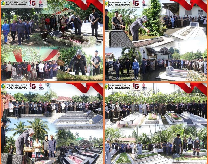 Maknai HUT ke-15 Kotamobagu, Wali Kota Ziarah ke Makam Mantan Kepala Daerah