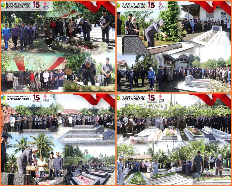Maknai HUT ke-15 Kotamobagu, Wali Kota Ziarah ke Makam Mantan Kepala Daerah