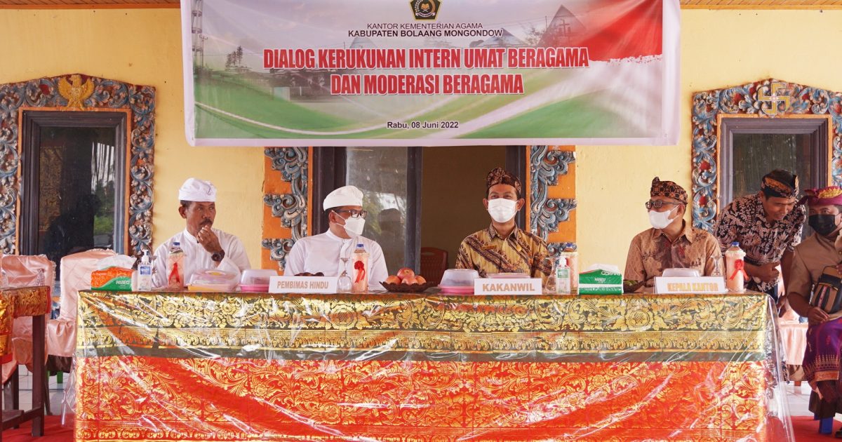 Kakan Kemanag Bolmong Sabri Bora Dampingi Kakanwil