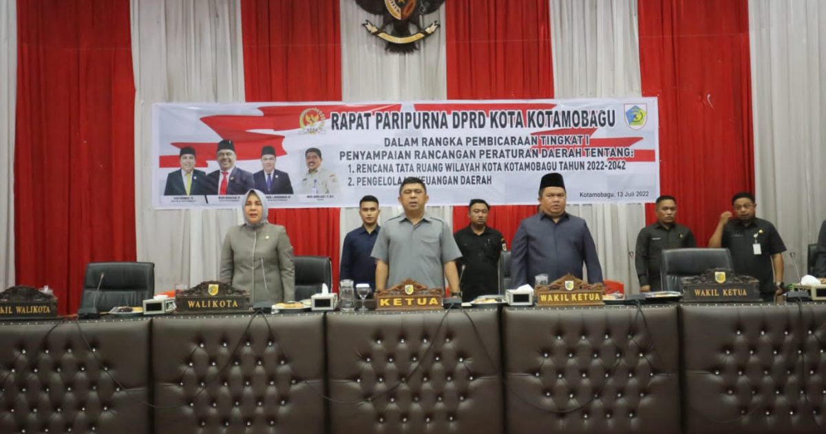 DPRD Kota Kotamobagu Paripurnakan Dua Ranperda untuk Dibahas ke Tingkat Selanjutnya