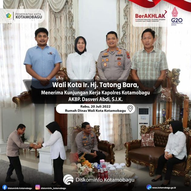 Wali Kota Terima Kunjungan Kapolres Kotamobagu