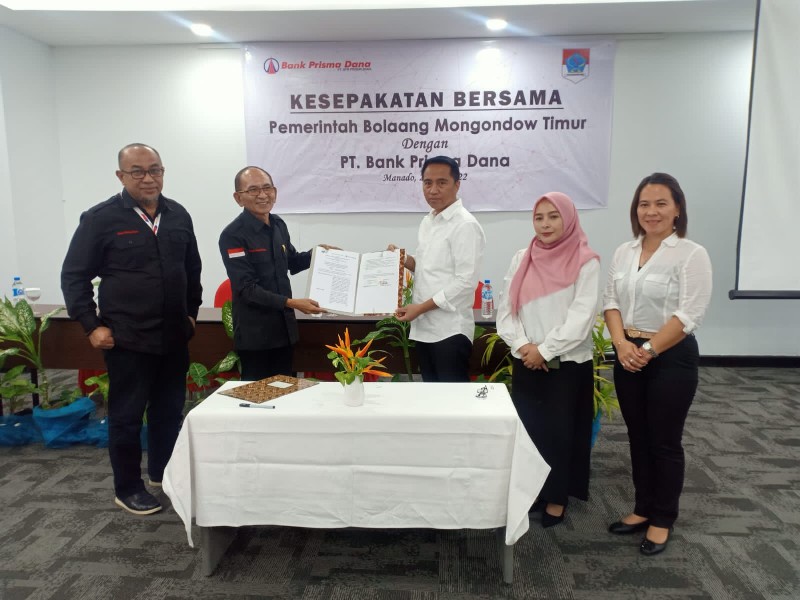 Bupati Boltim Tandatangani MoU Dengan Bank Prisma Dana