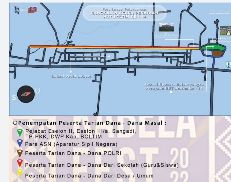 Bakal Ramai, Dana-dana Massal Sepanjang 2 KM Warnai Perayaan HUT Boltim ke-14